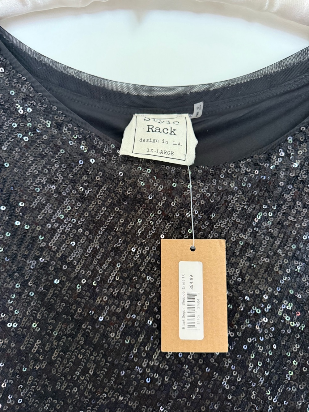 Style Rack Black Sequined Dress - Picture 4 of 6
